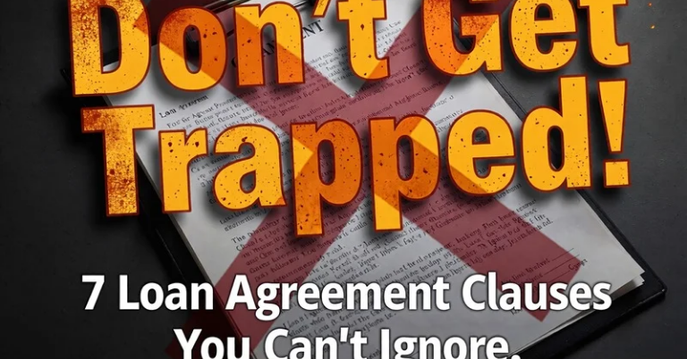 Don’t Get Trapped! 7 Loan Agreement Clauses You Can’t Ignore. – Copy